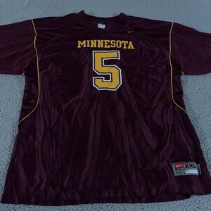VINTAGE Minnesota Golden Gophers Jersey Mens XXL Maroon #5 Team Football Y2K